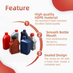500ml PE Thickened Engine Oil Bottle Antifreeze Lubricant Plastic Bottle