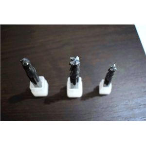 Die Steel Fine Milling Cutter , For 58-62HRC Mouldsteel , 4 Flute Corner Radius