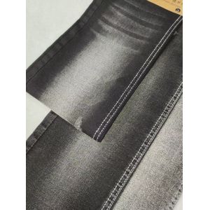 China 11oz BLACK/BLACK High Stretch Twill Style  Denim Fabric With 8*16/70 Construction For Man  Jeans on sale