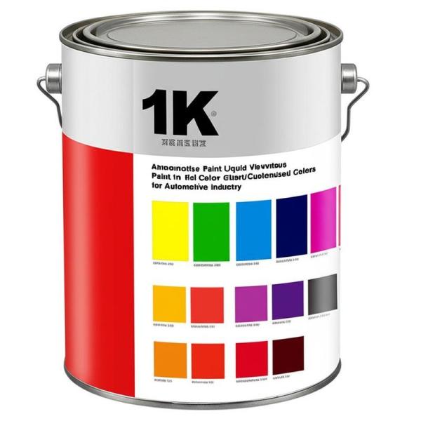 1K Automotive Paint Liquid Viscous Paint in Color Chart/Customized Colors for