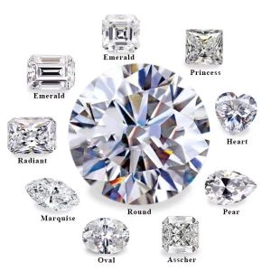 Round Vvs Loose Moissanite Customizable Shape and Size Color Moissanite