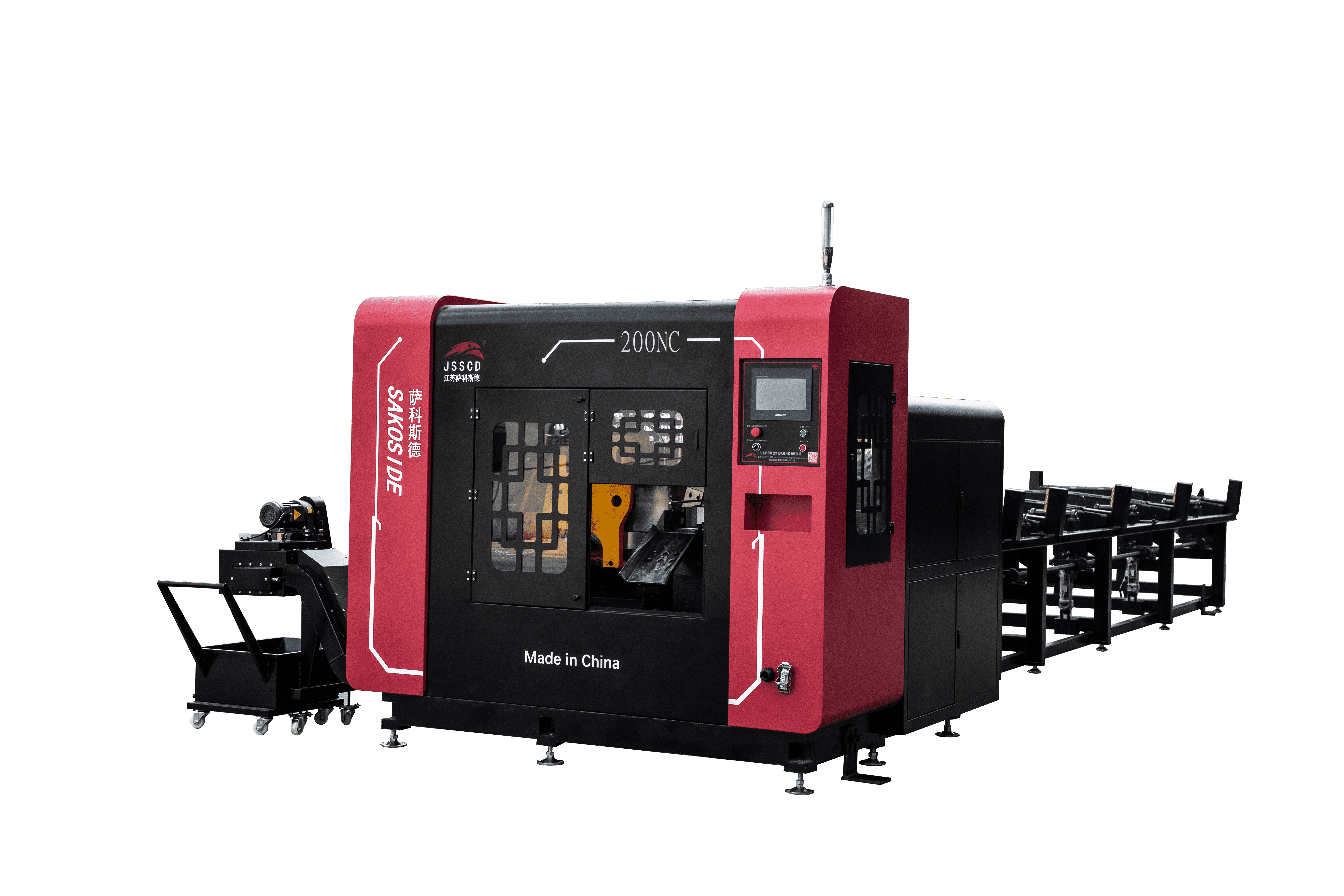 Automated Multifunction Circular Saw 22KW  High Speed Horizontal Push