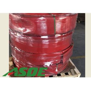 China 1 Inch - 10 Inch Red Layflat Hose Durable Retains Flexibility Maximum Flow on sale
