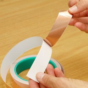 Smooth Surface Finish Copper Tape With Conductive Adhesive Demands