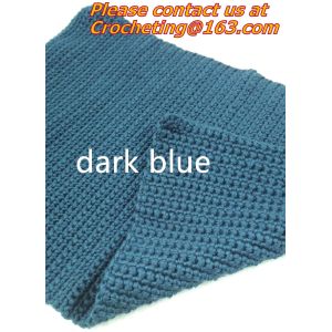 rustic handmade knitted crochet towel blanket carpet tablecrochet blanket sofa