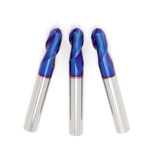 China 2-Blade Tungsten Steel Ball End Milling Cutter Nano-Coated Carbide Cutting Tool on sale