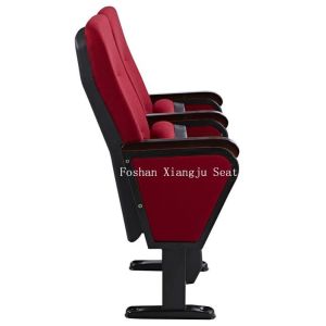 Fabric Cushion Spring Return Auditorium Chairs / Cinema Seating With Writing Pad