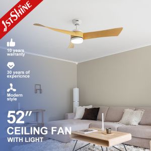 Customized ABS Blades LED Ceiling Fan with WiFi Tuya Control and Lighting