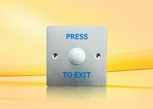 Cheap Nickel - Plated Copper Door Exit Push Button For Access Control , Press to exit for sale