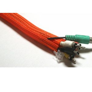 Monofilament Self Wrapping Split Braided Sleeving Customized Printing For Cable