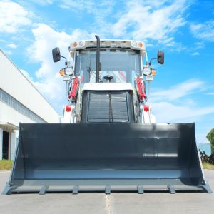 FREE SHIPPING 4x4 Mini Farm Backhoe Tractor Loader Epa Engine Wheel Loader EURO5