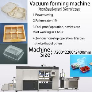 Fully Automatic Plastic Disposable Plates Machine Plastic Lunch Box Making