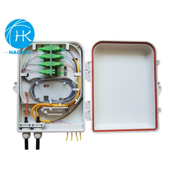 Quality Aerial Waterproof FTTH Box 16port Fiber Optical Wall Mount Distribution Box Splice Closure wholesale