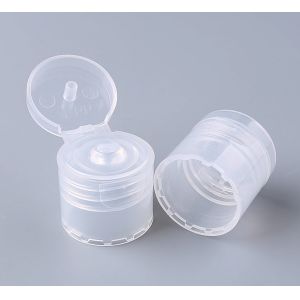 cosmetic Flip Top Bottle Caps Transparent smooth 20/410 24/410