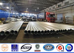 Polygon Single Circuit 18m Electric Power Pole For Distribution Line Project