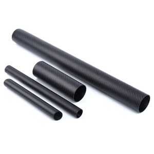China High Hardness 18mm (16mm) Woven Finish Roll Wrapped Carbon Fiber Tube with 5 - 500 mm Diameters and 0.3 - 50 mm Wall Thickness on sale