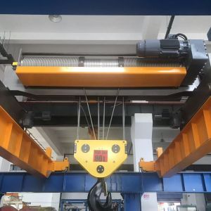 40 Ton Electric Wire Rope Hoist Radio Remote Control Double Girder