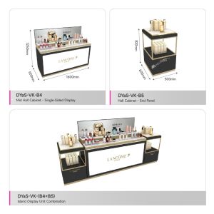 Les Classiques Black Series Cosmetic Display Case - Black & Gold