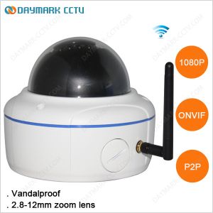 Vandalproof 2 Megapixel 1080p ONVIF Wireless IP Camera