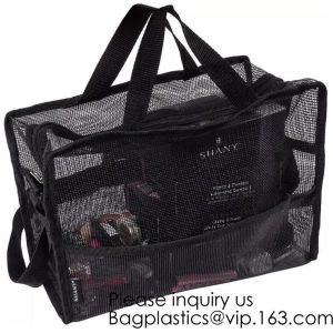 Nylon Mesh Net Cosmetic Bag, Mesh Make Up Bag,Eco -friendly material cosmetic