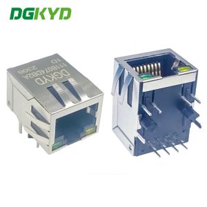 China DGKYD111B074DB2A1D RJ45 100M Network Connector 8PIN Without Lamp With Shield on sale China DGKYD111B074DB2A1D RJ45 100M Network Connector 8PIN Without Lamp With Shield on sale