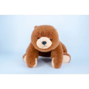 Weighted Design Standable Brown Bear Plush Toy Warm Hugs Steady Companionship