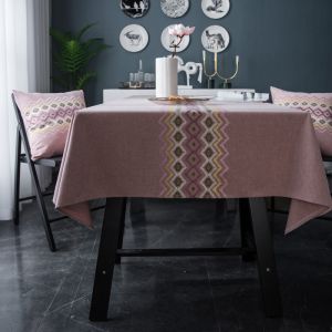 Waterproof Luxury Table Linens Cotton Tablecloth Heavy Duty Linen