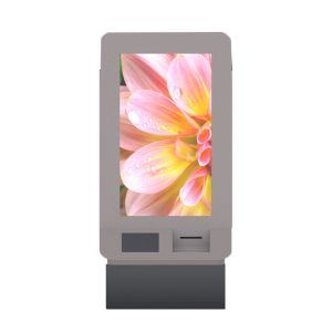 Large Scale Self Ordering Kiosk Split Screen Self Service Food Kiosk