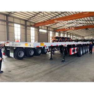 80-120 Tons Payload Capacity Lowbed Semi Trailer with 4×13T or 16T FUWA / BPW