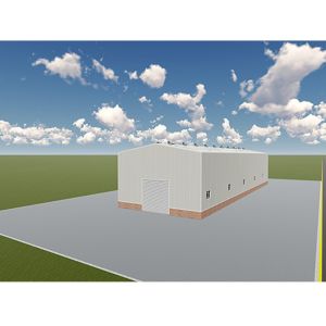 Customized Steel Structure Workshop Building , Industrial Prefab Pole Barn Kits