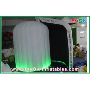 Advertising Booth Displays Black Inside White Inflatable Photo Booth Oxford