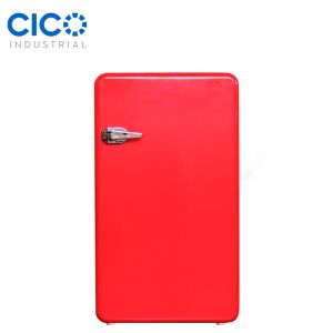 Electric Red Nostalgia Electrics Retro Refrigerator Low Consumption