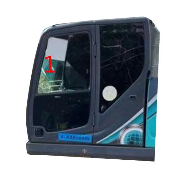 Quality ECE KOBELCO Excavator Glass Left Slant Side Position NO.1 Windshield Window wholesale