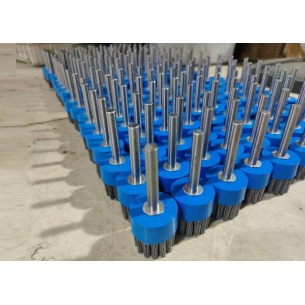 Quality High Density 100mm Silicon Carbide Deburring Disc Brush with Shank wholesale