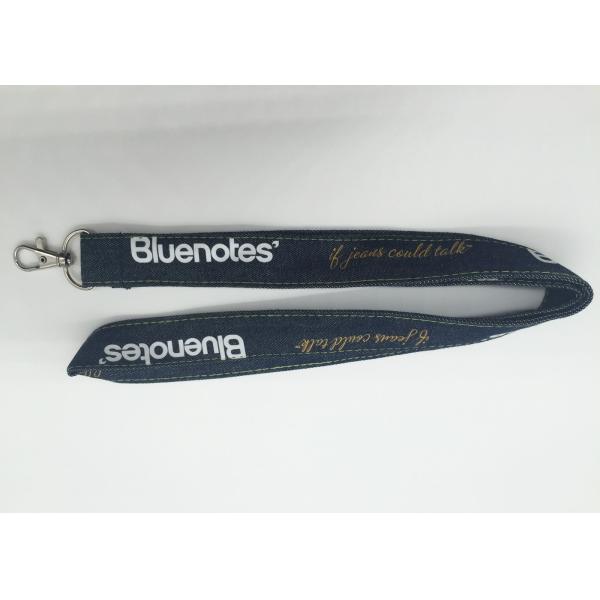 Quality Colorful Silk Screen Printed polyester safety neck lanyards With Metal Hook , 1cm width wholesale