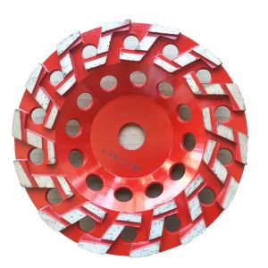 China 180mm 7 Inch Diamond Cup Wheels Medium Bond With Z Shape Segments on sale