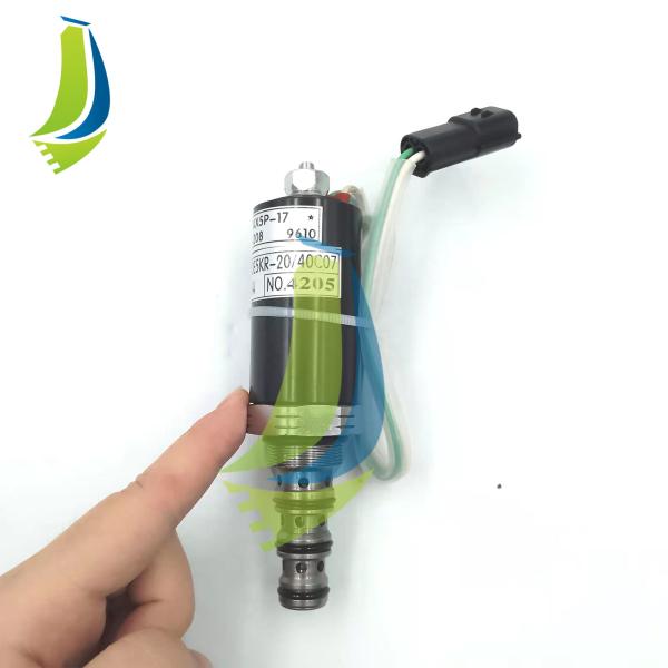 Quality SKX5P-17-208 Hydraulic Pump Solenoid Valve For SK200-3 R200-5 Excavator SKX5P17208 wholesale