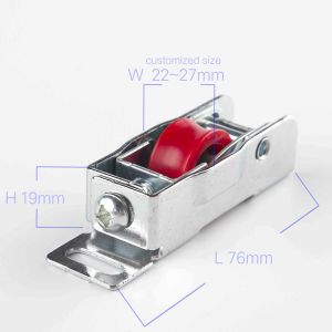 Cheap Iron External Frame Material Aluminium Door and Window with Pulley Sliding Rollers for sale