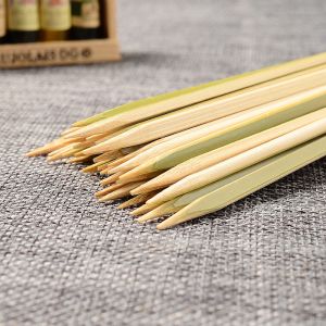 Wholesale Custom Biodegradable Bamboo Sticks Barbecue skewers bbq Round Bamboo