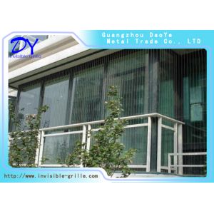 Corridor Fixed Invisible Grille 7X7 Stainless Steel Wire Rope For Condo Safety