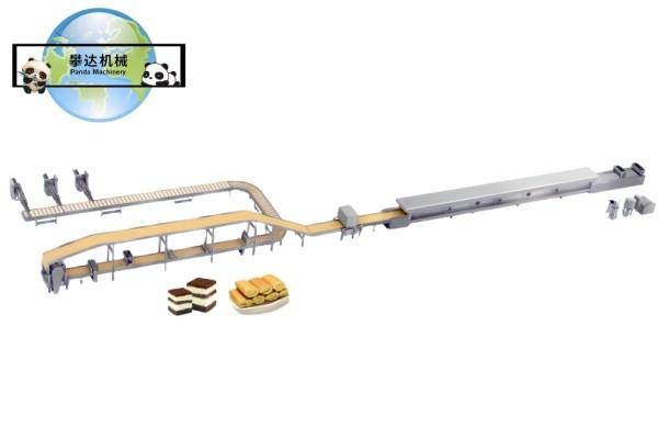Full Automatic Swiss Roll and Layer Cake Production Line, Swiss Roll and Sliced