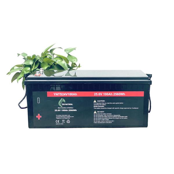 24V LiFePo4 Battery 3000 Cycles Long Cycle Life 2560wh 100ah Rechargeable Lithium Ion Batteries
