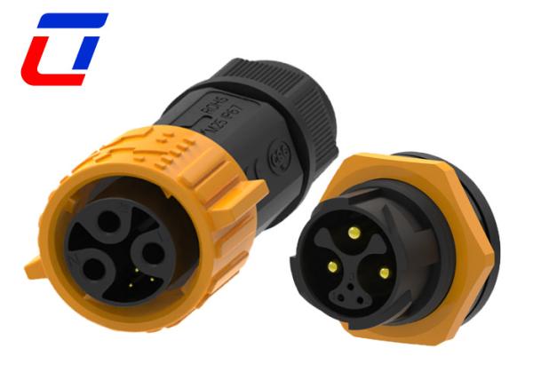 Quality 6 Pin 50A Waterproof Power Connector M25 IP67 Bulkhead Power Connector wholesale