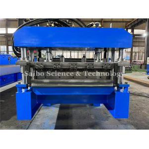 Chain Drive Tile Roll Forming Machine For Color Steel Plate With 15 Stations