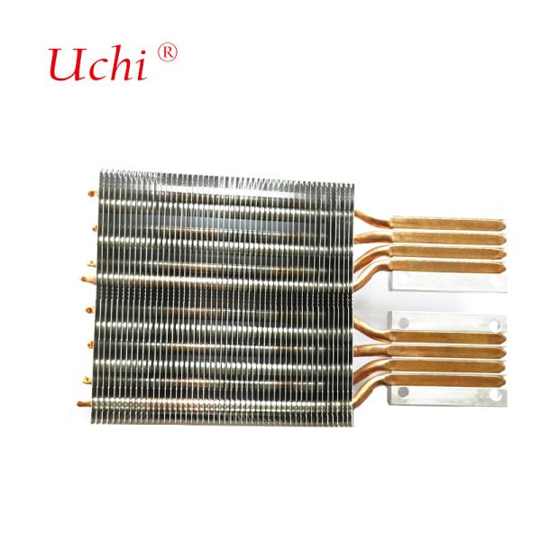 Small 8-Heat Pipe Aluminum-Copper PC Zipper Fin CPU Cooler For Efficient