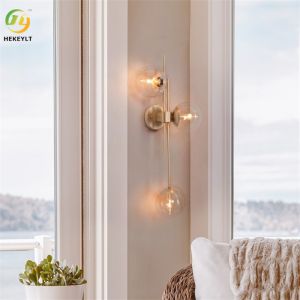 Dimmable Modern Wall Light Fixtures 3 Light Armed Sconce