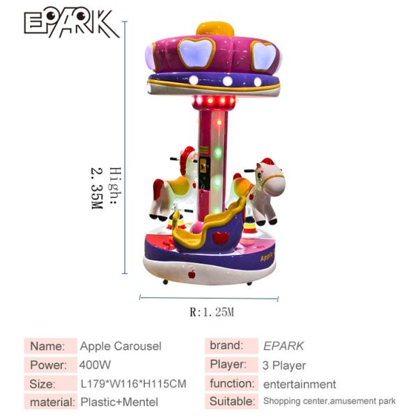 China Small Carousel Horses For Sale Fairground Kiddie Ride Flying Horse Ride Fiber Glass Rides For Sale