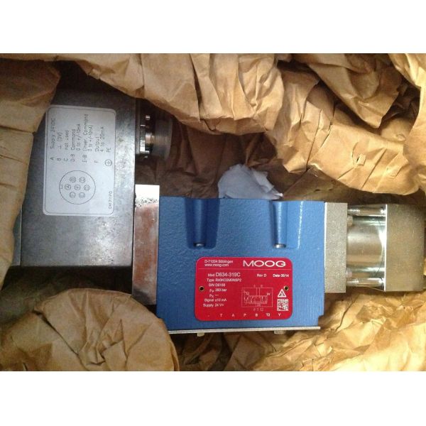 Original Moog Servo Valve from Germany with 280 bar Max Pressure 3 Speed Settings and Customized Processing Support