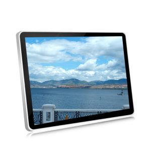 Wall Mount Lcd Advertising Screen , Rounded Rectangle Digital Display Board