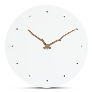 Cheap Modern Wall Clock White Round Moistureproof Large Hanging Wall Clock for sale
